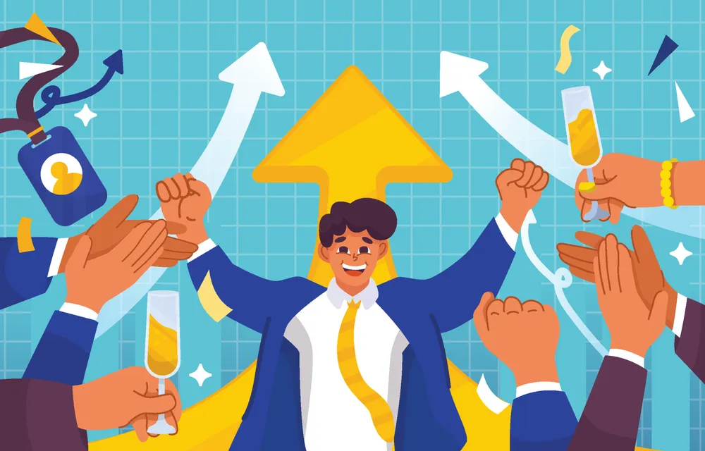 职业晋升背景预览图 Career Promotion Background