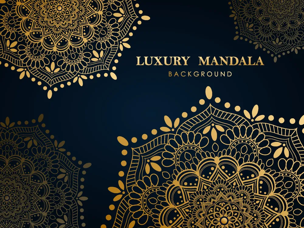 奢华曼陀罗背景预览图 Luxury Mandala Background
