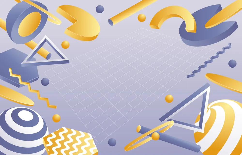 抽象3D几何背景预览图 Abtract 3D Geometric Background