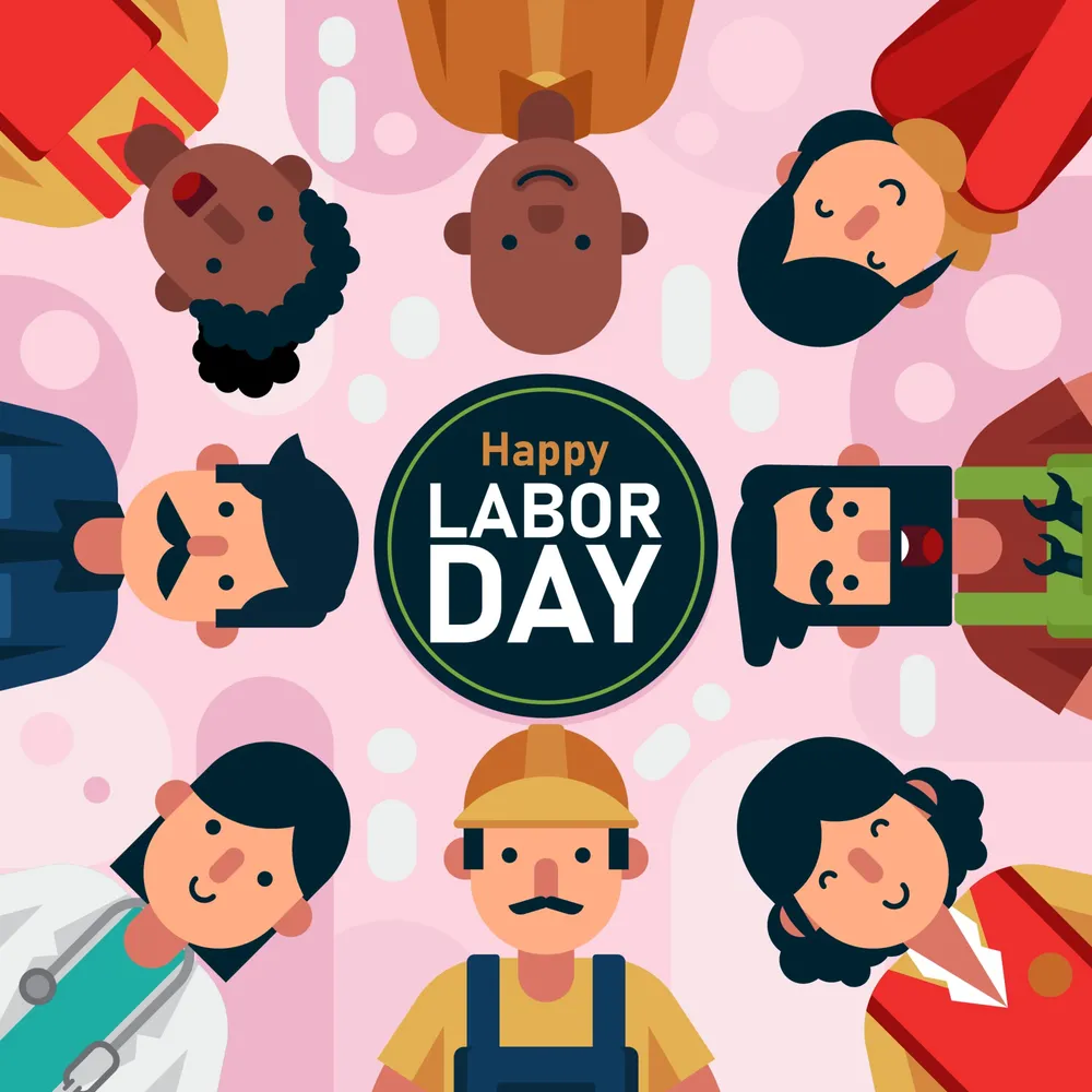 劳动节背景预览图 Labor Day Background