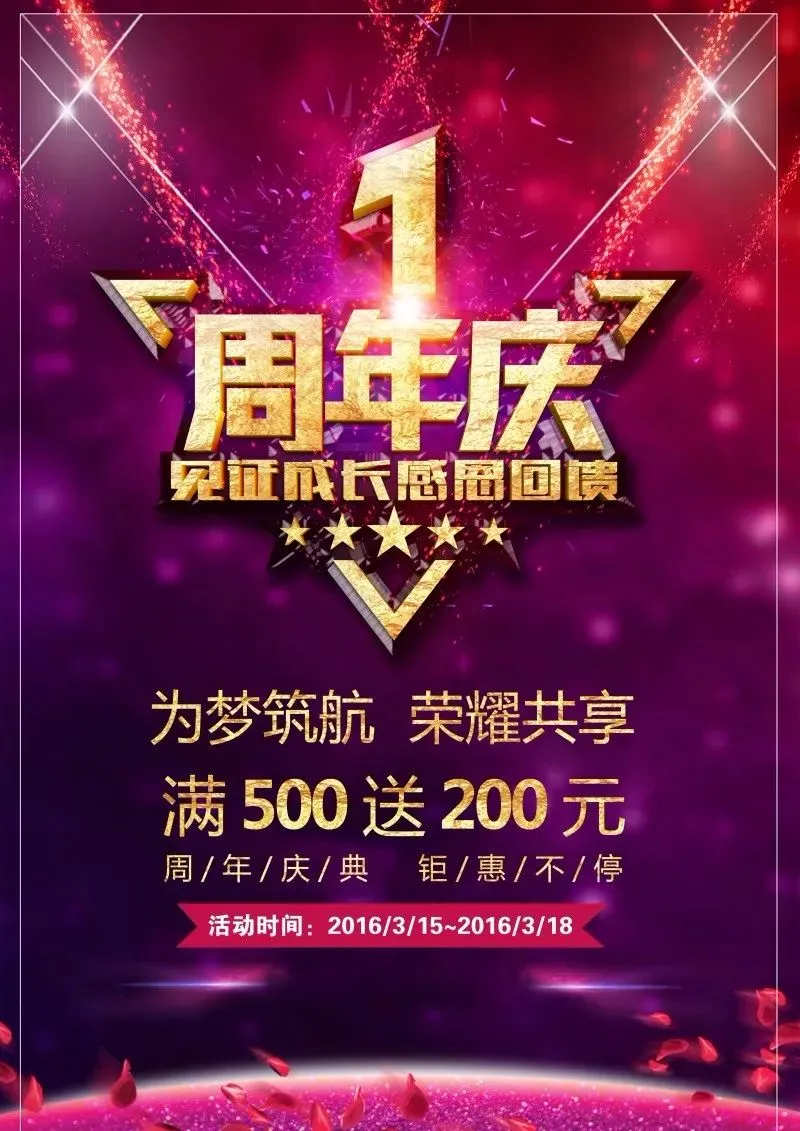 时尚周年庆海报预览图15