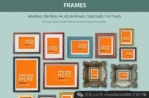 高端Mockup相框模型预览图1