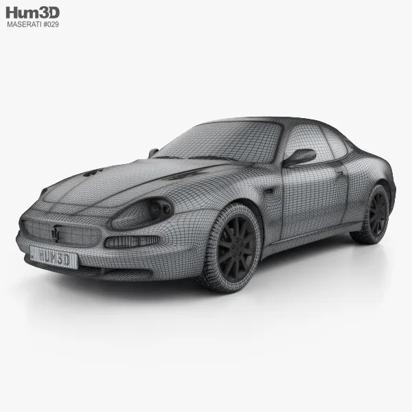 玛莎拉蒂Maserati 3200 GT 1998 3D模型预览图2