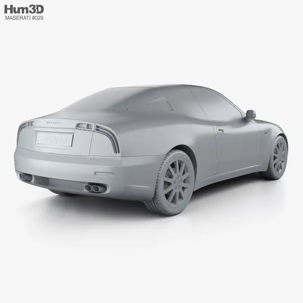 玛莎拉蒂Maserati 3200 GT 1998 3D模型预览图11