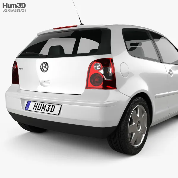 大众汽车Polo Mk4 3-door 2001 3D/C4D模型预览图6