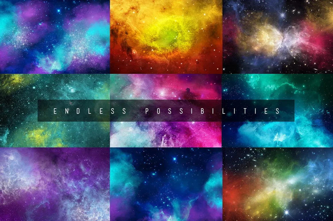 独特的银河系星团星系PS笔刷预览图2