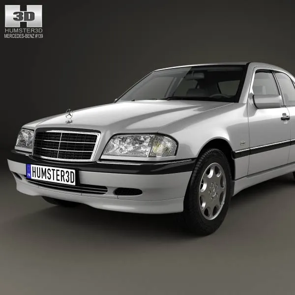 梅赛德斯-奔驰 C-Class (W202) sedan 1997 3D模型预览图5