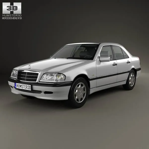 梅赛德斯-奔驰 C-Class (W202) sedan 1997 3D模型预览图