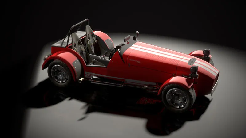 Caterham R500赛车3D模型预览图2