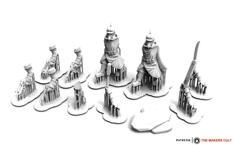 Valor Korps – 瓦尔特中士人偶手办摆件3D模型预览图6