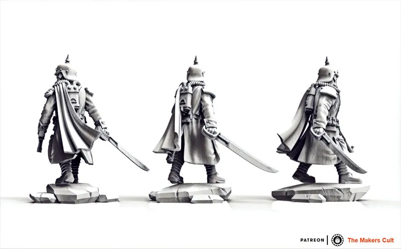 Valor Korps – 瓦尔特中士人偶手办摆件3D模型预览图7