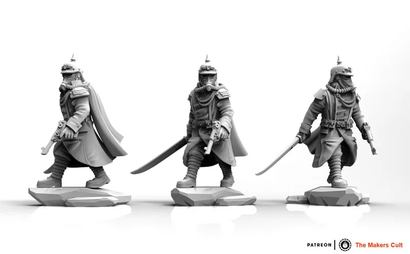 Valor Korps – 瓦尔特中士人偶手办摆件3D模型预览图8