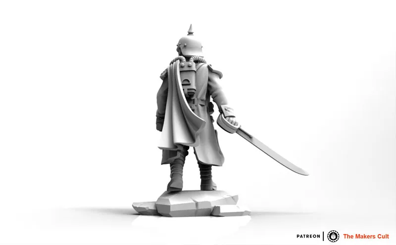 Valor Korps – 瓦尔特中士人偶手办摆件3D模型预览图2