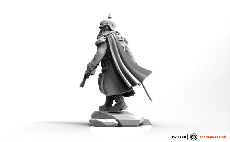 Valor Korps – 瓦尔特中士人偶手办摆件3D模型预览图1