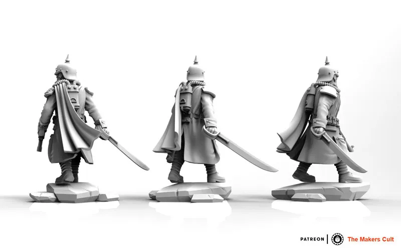 Valor Korps – 瓦尔特中士人偶手办摆件3D模型预览图9