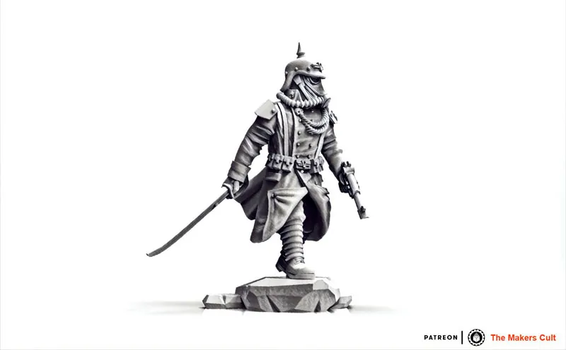 Valor Korps – 瓦尔特中士人偶手办摆件3D模型预览图5