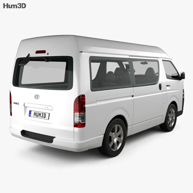 Toyota Hiace Passenger Van L1H3 DX 2013丰田海狮客车3D模型预览图1