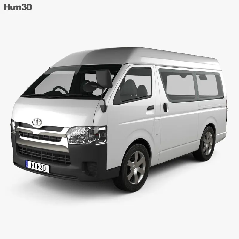 Toyota Hiace Passenger Van L1H3 DX 2013丰田海狮客车3D模型预览图