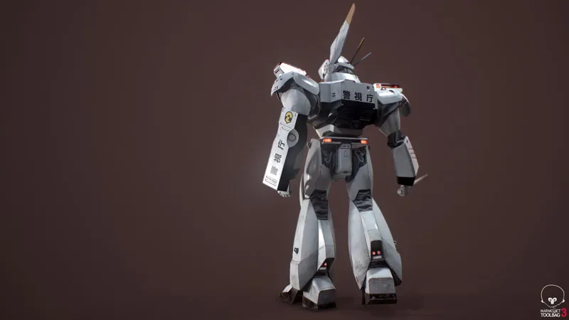 AV-98“英格拉姆”巡逻机器人警察3D模型预览图1