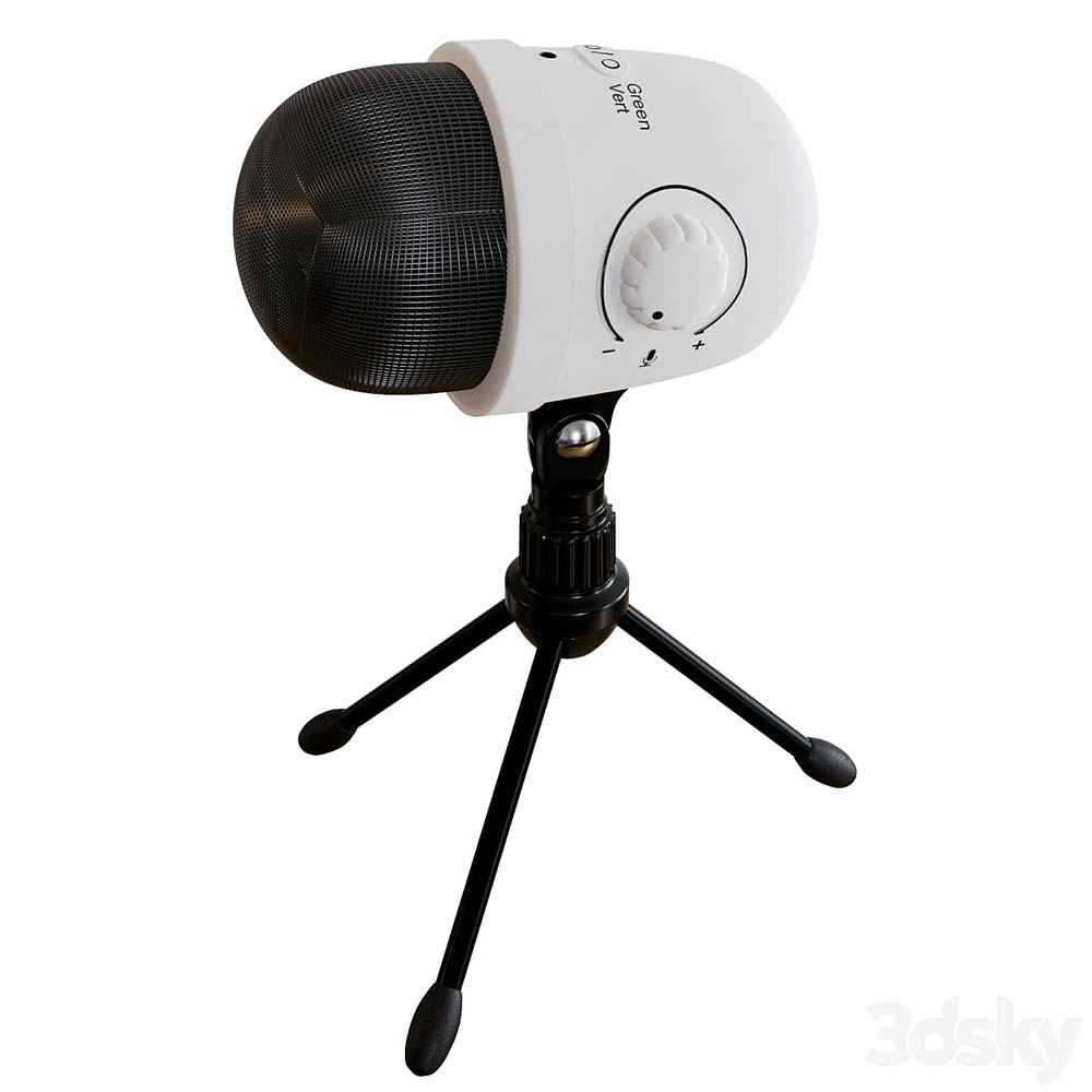 电容麦克风3D模型