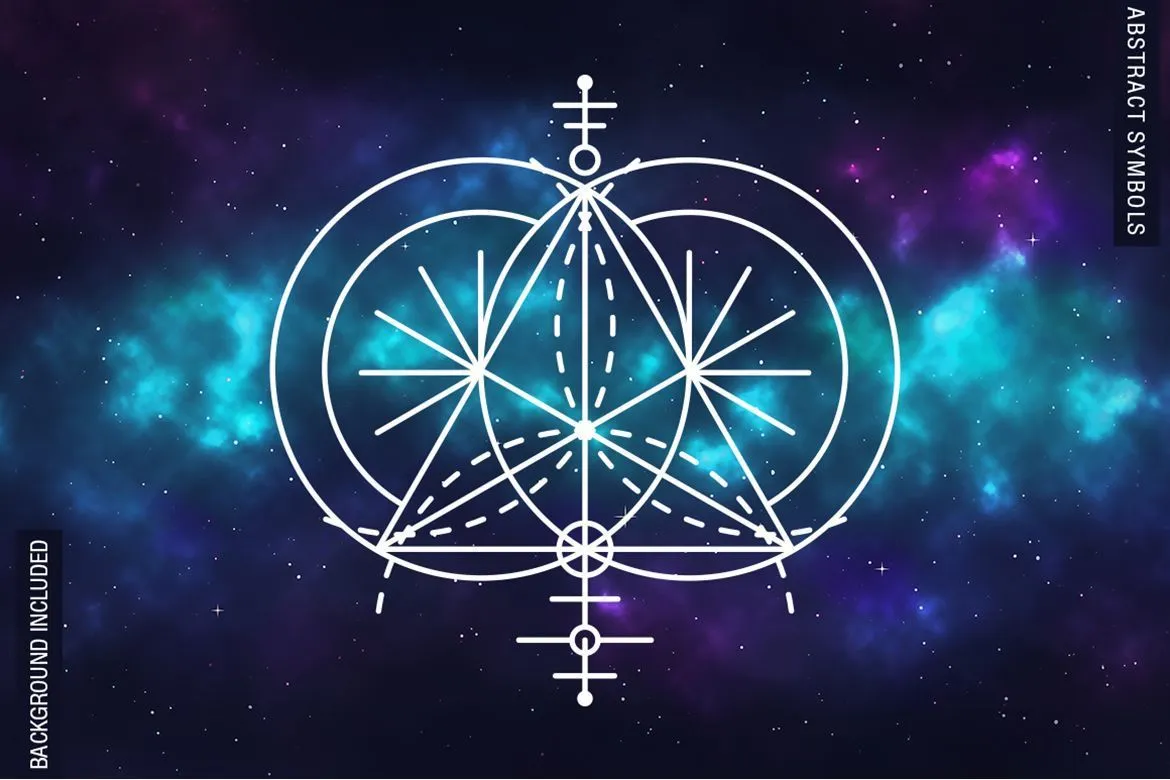 神圣几何星座符号魔法阵图案预览图22
