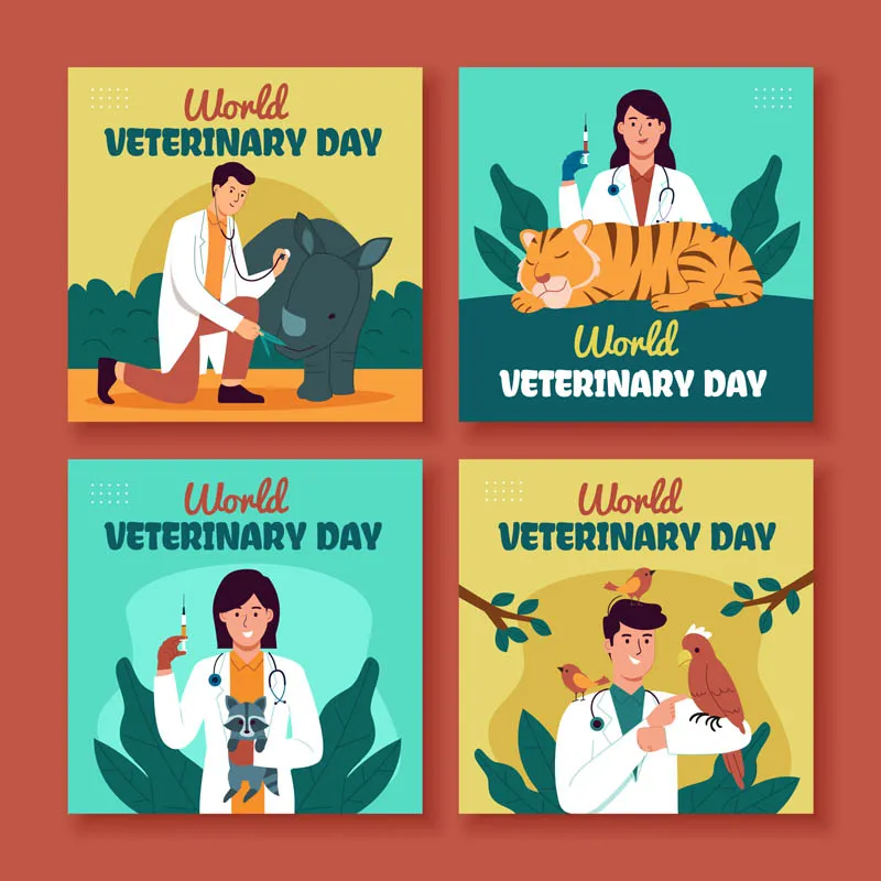 Veterinary Day Social Media Template