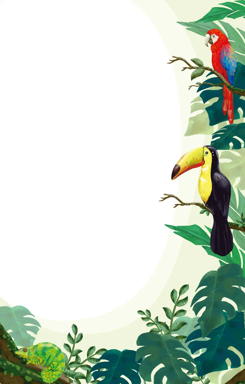 Watercolor Exotic Pet Background