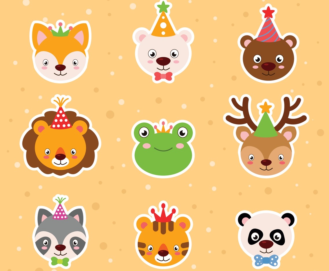 Animal Cartoon Stickers