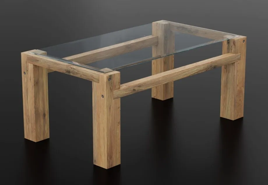 小型咖啡桌3D模型预览图1