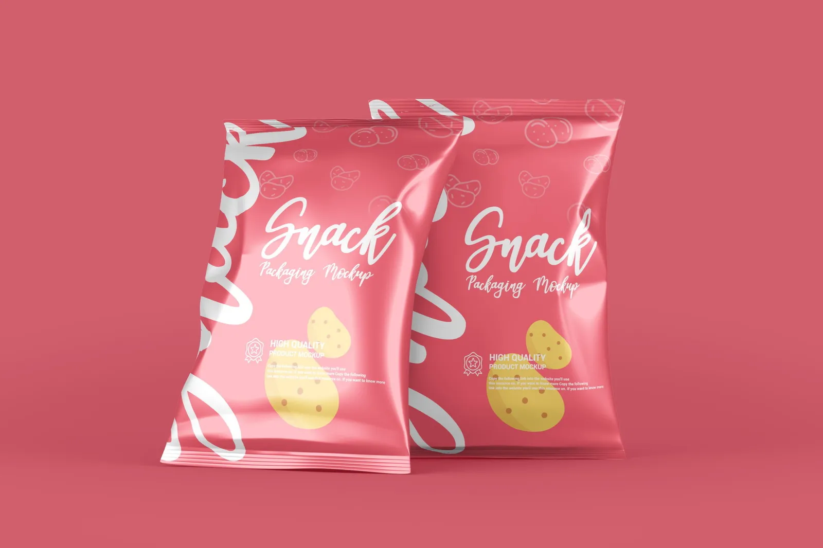 优质零食铝箔包装PSD样机模型预览图6
