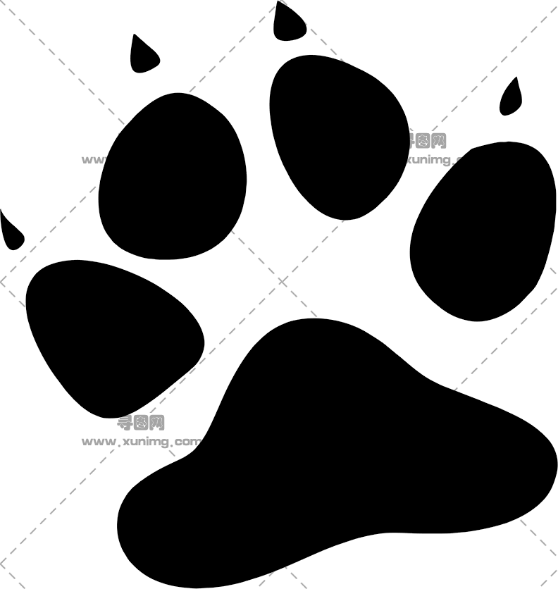 爪子PNG透明免抠图片，尺寸：792×836像素预览图