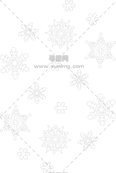 白色雪花透明背景pNG免抠图片|分辨率：396×591像素预览图