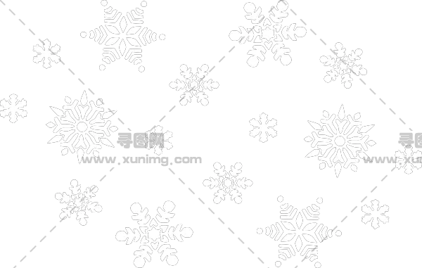 白色雪花透明背景pNG免抠图片|分辨率：600×381像素预览图
