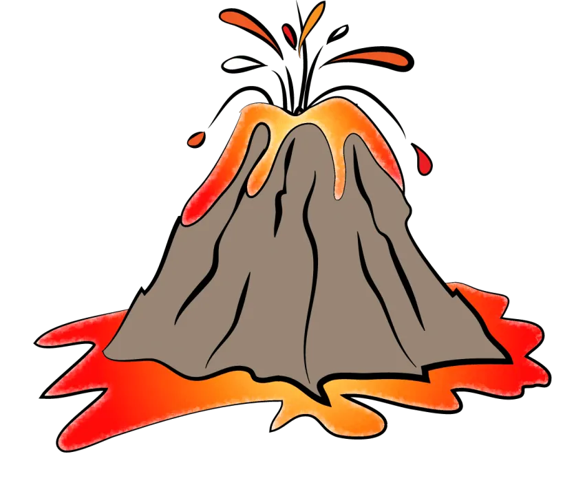 火山透明背景pNG免抠图片|分辨率：850×708像素预览图