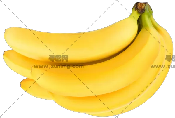 黄色香蕉PNG免抠图片|分辨率：500×335像素预览图