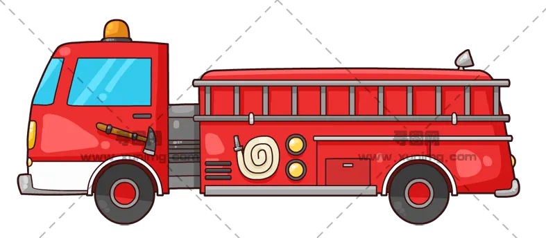 消防车PNG免抠图片|787×344像素预览图