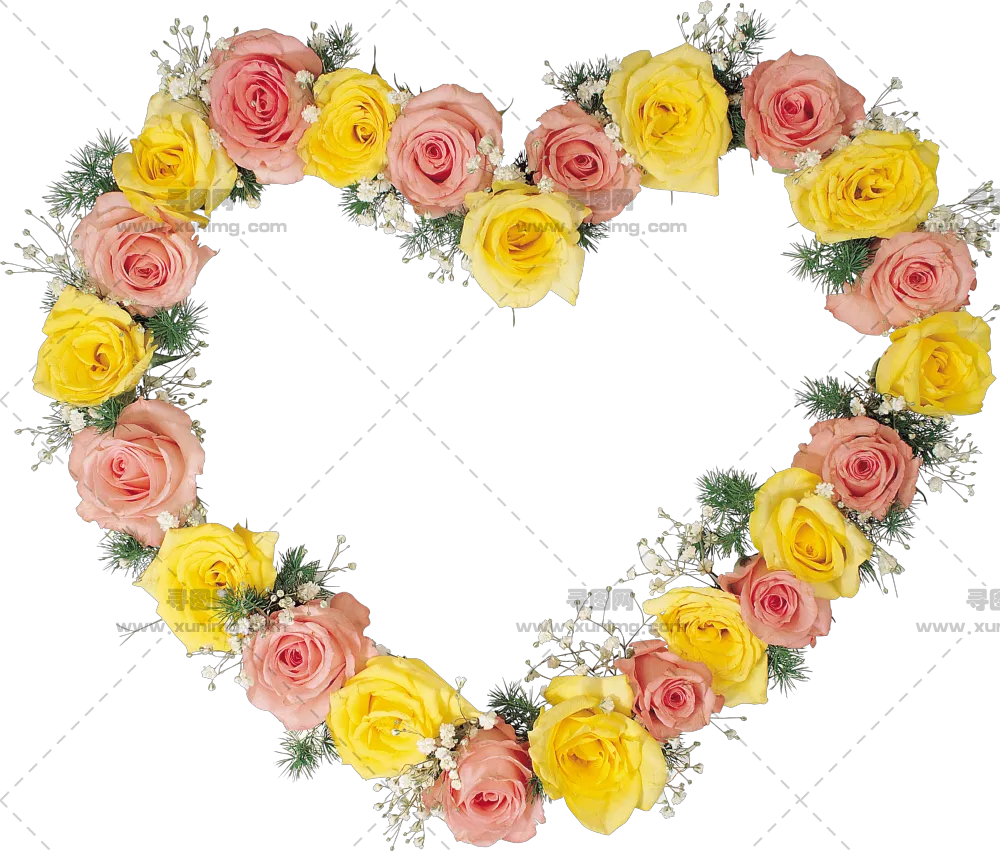花卉边框PNG免抠图片|分辨率2403×2046像素预览图