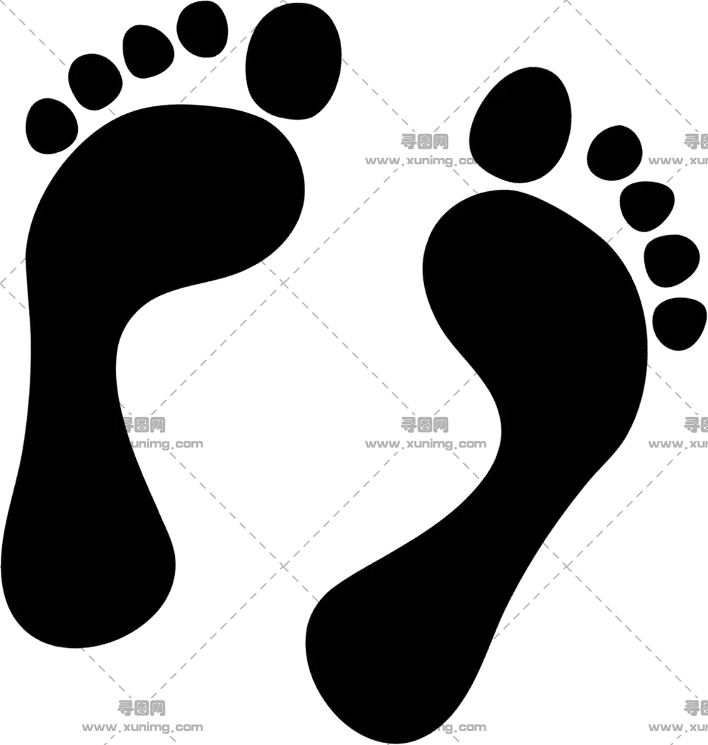 脚印PNG免抠图片|分辨率:1019×1072预览图