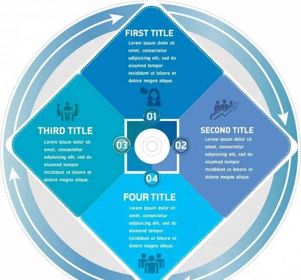 Infographic Four Step Process 