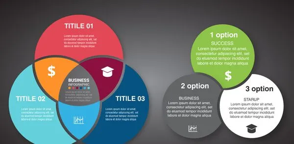 infographic vector illustration with inserted rounds 