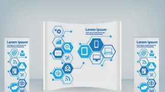 advertising infographics poster design vector 