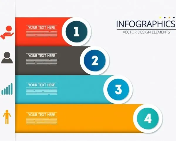 colorful horizontal bar chart inforgraphic 