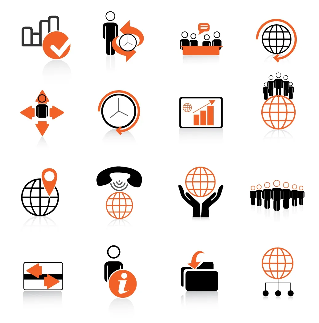 Global Business Icons 
