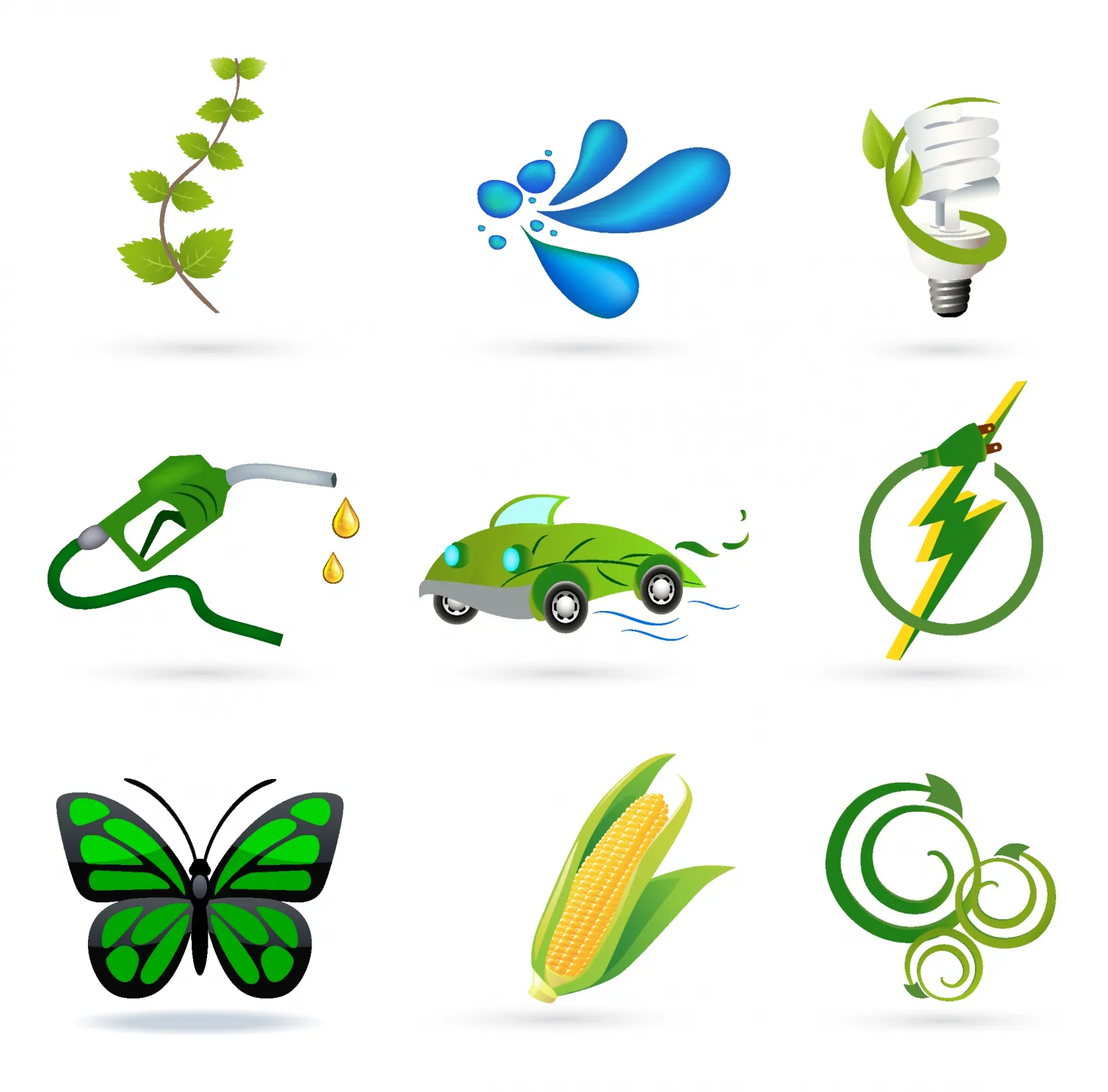 Green Environment Icons 