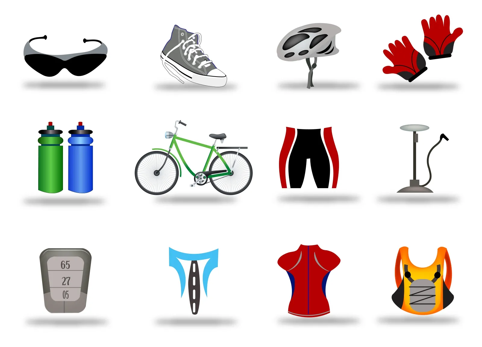 Bicycle Icon Set 