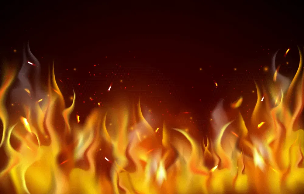 Realistic Fire Flare Background