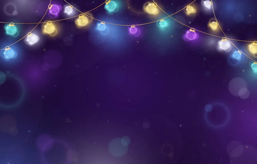 Colorful Fairy Lights Background