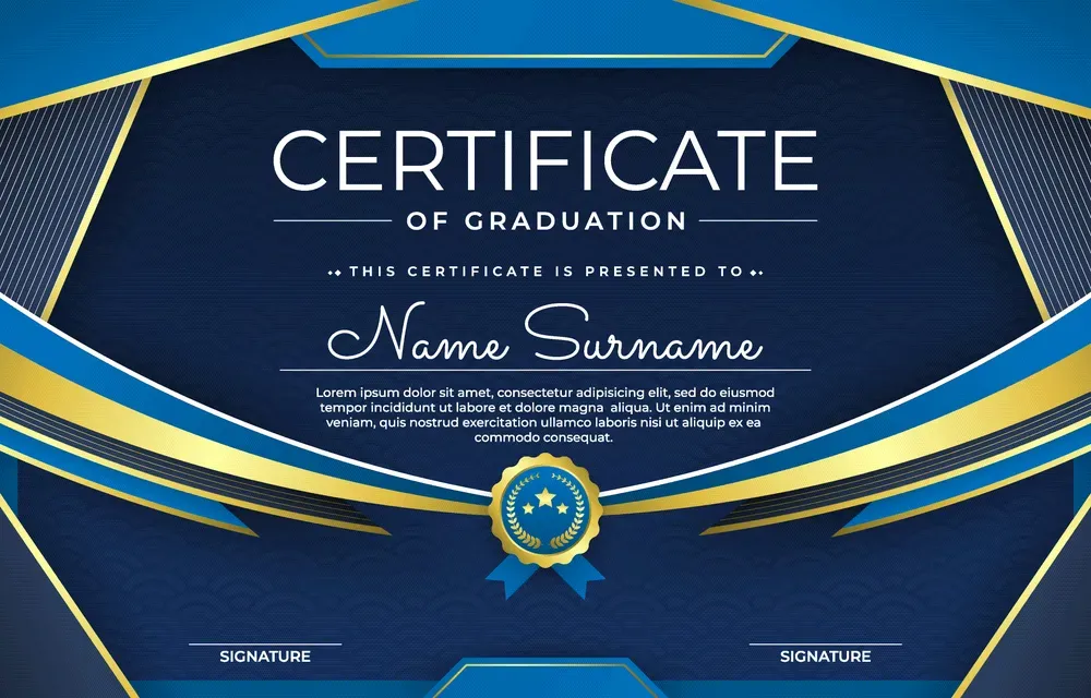 Education Certificate Background