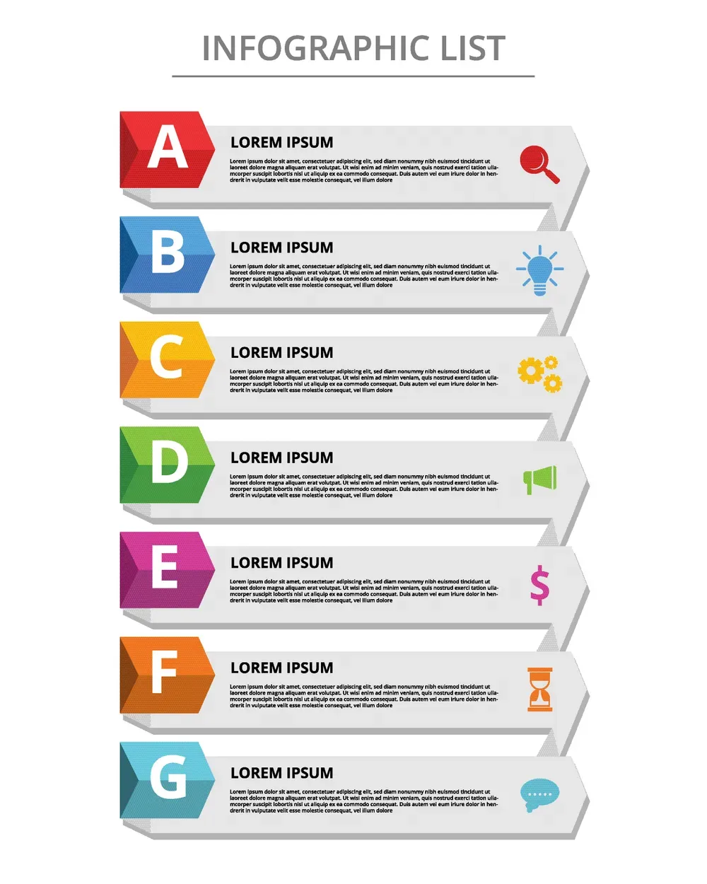 Infographic List Background