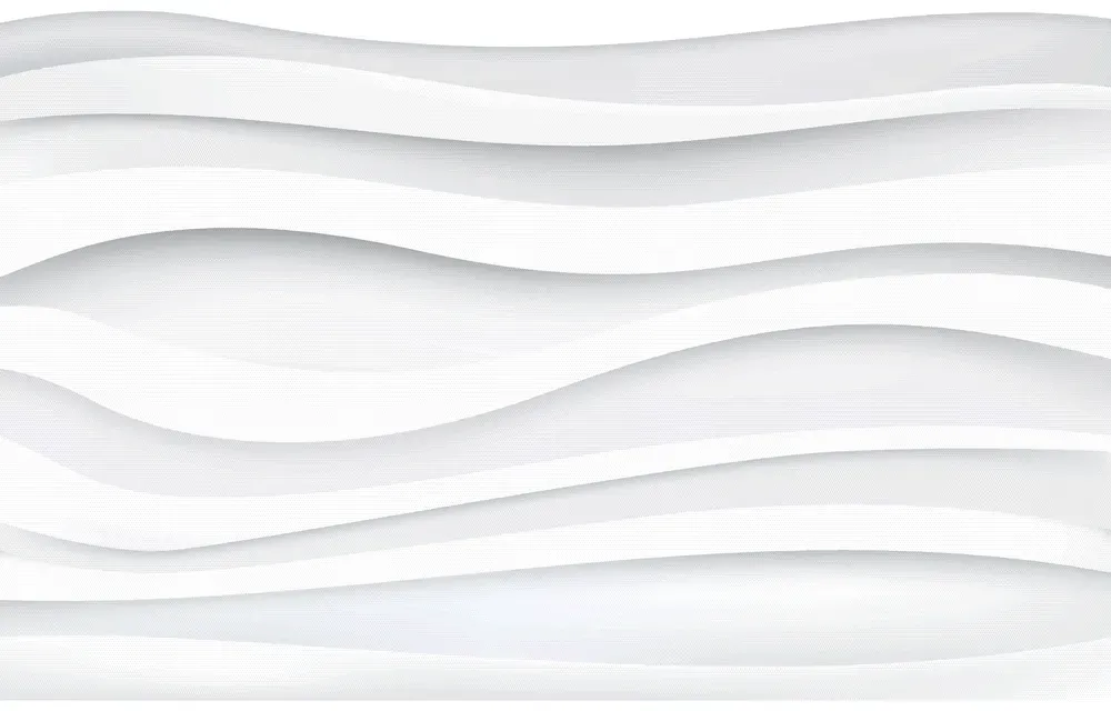 3D White Wavy Background